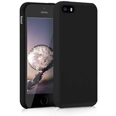 kwmobile Cover per Apple iPhone SE (1.Gen 2016) / iPhone 5 / iPhone 5S Custodia Back Case per Smartphone in Silicone TPU Protezione Gommata nero kwmobile Cover per Apple iPhone SE (1.Gen 2016) / iPhone 5 / iPhone 5S Custodia Back Case per Smartphone in Silicone TPU Protezione Gommata nero