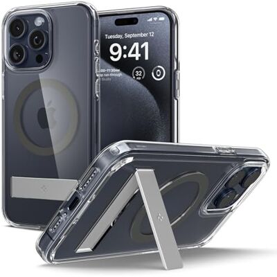 Spigen Cover Ultra Hybrid S MagFit per iPhone 15 Pro Max Compatibile con MagSafe Spigen Cover Ultra Hybrid S MagFit per iPhone 15 Pro Max Compatibile con MagSafe