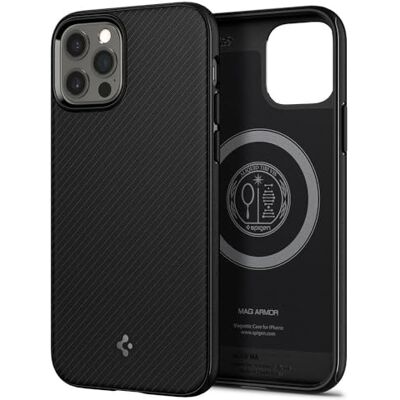 Spigen Cover Mag Armor MagFit per iPhone 12 / iPhone 12 Pro Compatibile con MagSafe Spigen Cover Mag Armor MagFit per iPhone 12 / iPhone 12 Pro Compatibile con MagSafe
