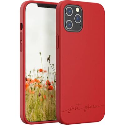 JUST GREEN Biodegradable Coverfor iPhone 12 Pro Max Red JUST GREEN Biodegradable Coverfor iPhone 12 Pro Max Red