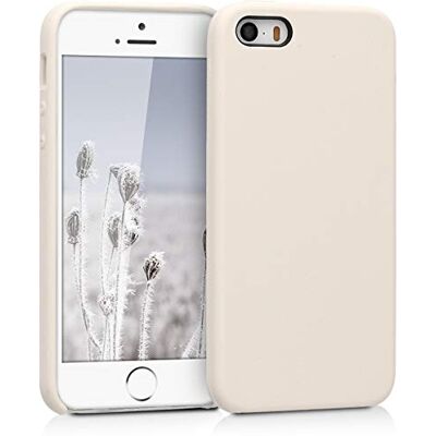 kwmobile Cover per Apple iPhone SE (1ª gen. 2016) / iPhone 5 / 5S Custodia Back Case per Smartphone in Silicone TPU Protezione Gommata crema kwmobile Cover per Apple iPhone SE (1ª gen. 2016) / iPhone 5 / 5S Custodia Back Case per Smartphone in Silicone TPU Protezione Gommata crema