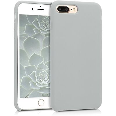 kwmobile Cover per Apple iPhone 7 Plus/iPhone 8 Plus Custodia Back Case per Smartphone in Silicone TPU Protezione Gommata grigio chiaro opaco kwmobile Cover per Apple iPhone 7 Plus/iPhone 8 Plus Custodia Back Case per Smartphone in Silicone TPU Protezione Gommata grigio chiaro opaco