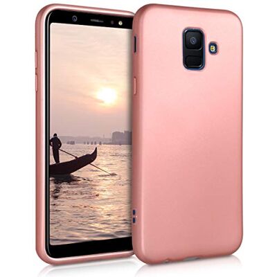 kwmobile Custodia Compatibile con Samsung Galaxy A6 (2018) Cover Back Case Morbida Protezione in Silicone TPU Effetto Metallizzato oro rosa metallizzato kwmobile Custodia Compatibile con Samsung Galaxy A6 (2018) Cover Back Case Morbida Protezione in Silicone TPU Effetto Metallizzato oro rosa metallizzato