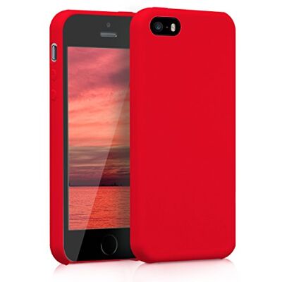 kwmobile Cover per Apple iPhone SE (1.Gen 2016) / iPhone 5 / iPhone 5S Custodia Back Case per Smartphone in Silicone TPU Protezione Gommata rosso matt kwmobile Cover per Apple iPhone SE (1.Gen 2016) / iPhone 5 / iPhone 5S Custodia Back Case per Smartphone in Silicone TPU Protezione Gommata rosso matt