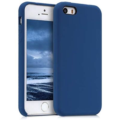 kwmobile Cover per Apple iPhone SE (1.Gen 2016) / iPhone 5 / iPhone 5S Custodia Back Case per Smartphone in Silicone TPU Protezione Gommata blu scuro kwmobile Cover per Apple iPhone SE (1.Gen 2016) / iPhone 5 / iPhone 5S Custodia Back Case per Smartphone in Silicone TPU Protezione Gommata blu scuro