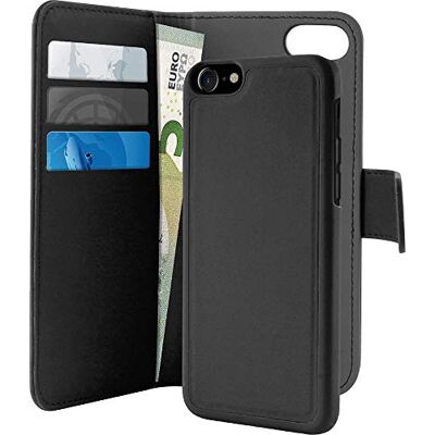 Puro IPC747BOOKC3 Cover Booklet in finta pelle per iPhone 6/6S/7/8, Nero Puro IPC747BOOKC3 Cover Booklet in finta pelle per iPhone 6/6S/7/8, Nero
