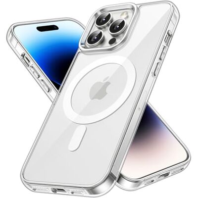 JETech Cover Magnetica per iPhone 14 Pro Max, Trasparente JETech Cover Magnetica per iPhone 14 Pro Max, Trasparente