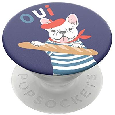 PopSockets PopGrip Supporto e Impugnatura per Telefoni Cellulari e Tablet con un Top Intercambiabile Frenchie PopSockets PopGrip Supporto e Impugnatura per Telefoni Cellulari e Tablet con un Top Intercambiabile Frenchie