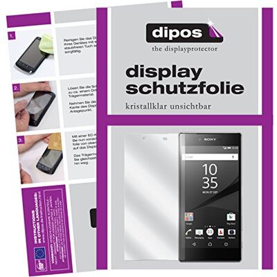 dipos 2x Pellicola Protettiva trasparente per Sony Xperia Z5 Premium Si adatta perfettamente, ultra sottile, antigraffio, senza bolle, compatibile con cover, anti impronte, autoadesiva dipos 2x Pellicola Protettiva trasparente per Sony Xperia Z5 Premium Si adatta perfettamente, ultra sottile, antigraffio, senza bolle, compatibile con cover, anti impronte, autoadesiva