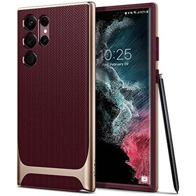 Spigen Cover Neo Hybrid Compatibile con Samsung Galaxy S22 Ultra 5G Borgogna Spigen Cover Neo Hybrid Compatibile con Samsung Galaxy S22 Ultra 5G Borgogna