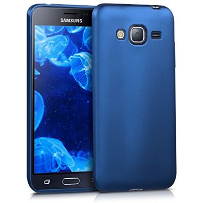 kwmobile Custodia Compatibile con Samsung Galaxy J3 (2016) DUOS Cover Back Case Morbida Protezione in Silicone TPU Effetto Metallizzato blu metallizzato kwmobile Custodia Compatibile con Samsung Galaxy J3 (2016) DUOS Cover Back Case Morbida Protezione in Silicone TPU Effetto Metallizzato blu metallizzato