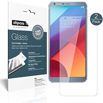dipos 2x Pellicola Protettiva 9H trasparente per LG G6 dipos 2x Pellicola Protettiva 9H trasparente per LG G6
