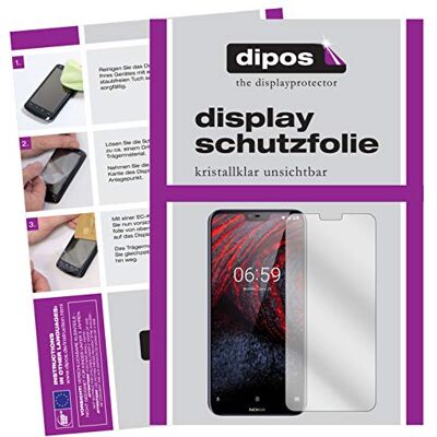 dipos 2x Pellicola Protettiva trasparente per Nokia 6.1 Plus dipos 2x Pellicola Protettiva trasparente per Nokia 6.1 Plus