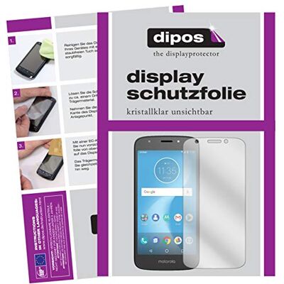 dipos 2x Pellicola Protettiva trasparente per Motorola Moto E5 Play SD425 Si adatta perfettamente, ultra sottile, antigraffio, senza bolle, compatibile con cover, anti impronte, autoadesiva dipos 2x Pellicola Protettiva trasparente per Motorola Moto E5 Play SD425 Si adatta perfettamente, ultra sottile, antigraffio, senza bolle, compatibile con cover, anti impronte, autoadesiva