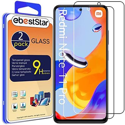 ebestStar Vetro Temperato x2 per Xiaomi Redmi Note 11 Pro, 5G, Pellicola Protezione Schermo, Antiurto ebestStar Vetro Temperato x2 per Xiaomi Redmi Note 11 Pro, 5G, Pellicola Protezione Schermo, Antiurto