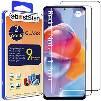 ebestStar Vetro Temperato x2 per Xiaomi Redmi Note 11 Pro+ 5G, Pellicola Protezione Schermo, Antiurto ebestStar Vetro Temperato x2 per Xiaomi Redmi Note 11 Pro+ 5G, Pellicola Protezione Schermo, Antiurto