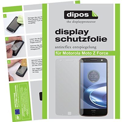 dipos 2x Pellicola Protettiva opaca per Motorola Moto Z Force dipos 2x Pellicola Protettiva opaca per Motorola Moto Z Force