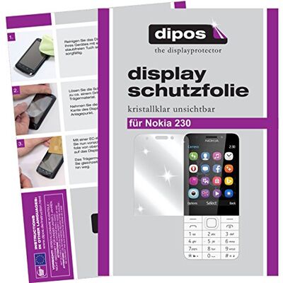 dipos 2x Pellicola Protettiva trasparente per Nokia 230 dipos 2x Pellicola Protettiva trasparente per Nokia 230