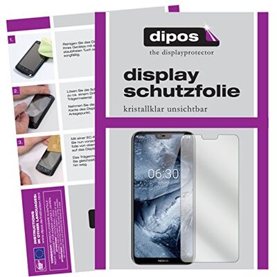 dipos 6x Pellicola Protettiva trasparente per Nokia X6 2018 TA1099 Si adatta perfettamente, ultra sottile, antigraffio, senza bolle, compatibile con cover, anti impronte, autoadesiva dipos 6x Pellicola Protettiva trasparente per Nokia X6 2018 TA1099 Si adatta perfettamente, ultra sottile, antigraffio, senza bolle, compatibile con cover, anti impronte, autoadesiva
