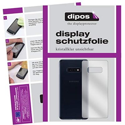 dipos 2x Pellicola Protettiva trasparente per Samsung Galaxy S10e Rückseite Si adatta perfettamente, ultra sottile, antigraffio, senza bolle, compatibile con cover, anti impronte, autoadesiva dipos 2x Pellicola Protettiva trasparente per Samsung Galaxy S10e Rückseite Si adatta perfettamente, ultra sottile, antigraffio, senza bolle, compatibile con cover, anti impronte, autoadesiva