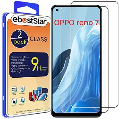 ebestStar Vetro Temperato x2 per Oppo Reno7 4G, Pellicola Protezione Schermo, Antiurto ebestStar Vetro Temperato x2 per Oppo Reno7 4G, Pellicola Protezione Schermo, Antiurto