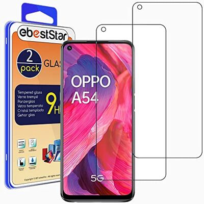ebestStar Vetro Temperato x2 per Oppo A54 5G, A74 5G, Pellicola Protezione Schermo, Antiurto ebestStar Vetro Temperato x2 per Oppo A54 5G, A74 5G, Pellicola Protezione Schermo, Antiurto