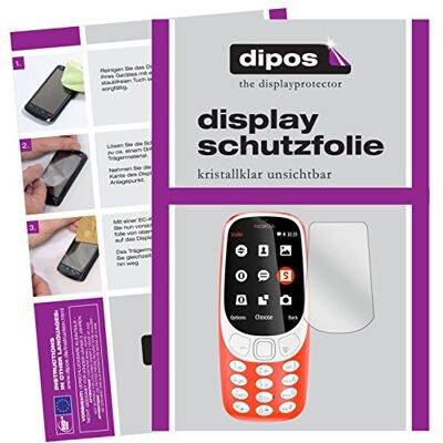 dipos 2x Pellicola Protettiva trasparente per Nokia 3310 dipos 2x Pellicola Protettiva trasparente per Nokia 3310