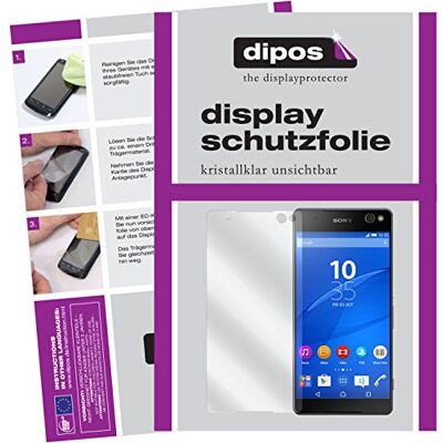 dipos 6x Pellicola Protettiva trasparente per Sony Xperia C5 Ultra Si adatta perfettamente, ultra sottile, antigraffio, senza bolle, compatibile con cover, anti impronte, autoadesiva dipos 6x Pellicola Protettiva trasparente per Sony Xperia C5 Ultra Si adatta perfettamente, ultra sottile, antigraffio, senza bolle, compatibile con cover, anti impronte, autoadesiva