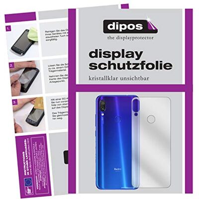 dipos 6x Pellicola Protettiva per Xiaomi Redmi Note 7 Pro Rückseite Si adatta perfettamente, ultra sottile, antigraffio, senza bolle, compatibile con cover, anti impronte, autoadesiva dipos 6x Pellicola Protettiva per Xiaomi Redmi Note 7 Pro Rückseite Si adatta perfettamente, ultra sottile, antigraffio, senza bolle, compatibile con cover, anti impronte, autoadesiva