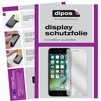 dipos 2x Pellicola Protettiva trasparente per Apple iPhone 7S Plus Si adatta perfettamente, ultra sottile, antigraffio, senza bolle, compatibile con cover, anti impronte, autoadesiva dipos 2x Pellicola Protettiva trasparente per Apple iPhone 7S Plus Si adatta perfettamente, ultra sottile, antigraffio, senza bolle, compatibile con cover, anti impronte, autoadesiva