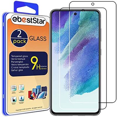 ebestStar Vetro Temperato x2 per Samsung Galaxy S21 FE 5G, Pellicola Protezione Schermo, Antiurto ebestStar Vetro Temperato x2 per Samsung Galaxy S21 FE 5G, Pellicola Protezione Schermo, Antiurto