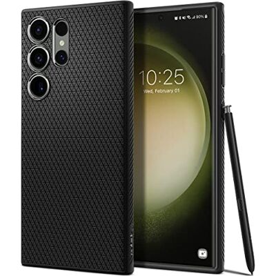 Spigen Cover Liquid Air per Samsung Samsung Galaxy S23 Ultra Nero Opaco Spigen Cover Liquid Air per Samsung Samsung Galaxy S23 Ultra Nero Opaco