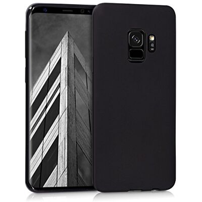 kwmobile Custodia Compatibile con Samsung Galaxy S9 Cover Back Case per Smartphone in Silicone TPU Protezione Gommata nero matt kwmobile Custodia Compatibile con Samsung Galaxy S9 Cover Back Case per Smartphone in Silicone TPU Protezione Gommata nero matt