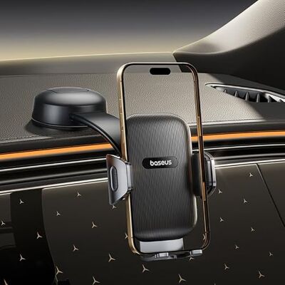 Baseus C03 Air Supporto Telefono Auto a Ventosa, Porta Cellulare Auto Universale per Cruscotto e Parabrezza, Doppia Rotazione a 360° per iPhone Samsung Tutti gli Smartphone Baseus C03 Air Supporto Telefono Auto a Ventosa, Porta Cellulare Auto Universale per Cruscotto e Parabrezza, Doppia Rotazione a 360° per iPhone Samsung Tutti gli Smartphone