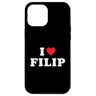 Filip Name Gifts & Shirts Custodia per iPhone 15 Plus Filip Nome Regalo I Heart Filip I Love Filip