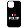 Filip Name Gifts & Shirts Custodia per iPhone 12 mini Filip Nome Regalo I Heart Filip I Love Filip