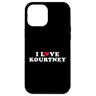 I Love Kourtney Shirt For Girlfriend Boyfriend Custodia per iPhone 13 Pro Max Amo Kourtney Corrispondente Fidanzato Fidanzato Nome Kourtney