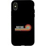 Team Novak Personalized Last Name Gifts Custodia per iPhone X/XS NOVAK Proud Family Retro Tramonto Cognome Cognome