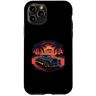 Classic Retro Car Tees Custodia per iPhone 11 Pro Auto retrò classica parcheggiata da un molo costiero