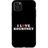 I Love Kourtney Shirt For Girlfriend Boyfriend Custodia per iPhone 11 Pro Max Amo Kourtney Corrispondente Fidanzato Fidanzato Nome Kourtney