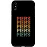 Vintage Piers Personalizzato Nome Regalo Custodia per iPhone XS Max Retro Su Misura Primo Nome Piers