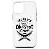 World's Okayest Chef Custodia per iPhone 13  Funny Vintage Label Sarcastico Chef Idea