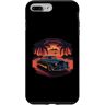 Classic Retro Car Tees Custodia per iPhone 7 Plus/8 Plus Auto retrò classica parcheggiata da un molo costiero