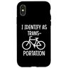Funny Bicycle Identify as a Bike Transportation Custodia per iPhone X/XS Bicicletta divertente identificarsi come un trasporto in bicicletta