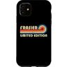 Customized Last Name Gifts Matching Family Team Custodia per iPhone 11 FRASIER Surname Retro Vintage 80s 90s Birthday Reunion