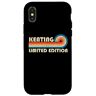 Customized Last Name Gifts Matching Family Team Custodia per iPhone X/XS KEATING Surname Retro Vintage 80s 90s Birthday Reunion
