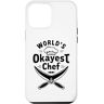 World's Okayest Chef Custodia per iPhone 14 Pro Max  Funny Vintage Label Sarcastico Chef Idea