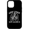 Lung Replacement Transplant Gifts Custodia per iPhone 14 Chirurgia del destinatario del sopravvissuto al trapianto di polmone del marito