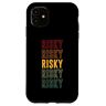 Risky Apparel Custodia per iPhone 11 Orgoglio rischioso, rischioso