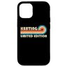 Customized Last Name Gifts Matching Family Team Custodia per iPhone 14 KEATING Surname Retro Vintage 80s 90s Birthday Reunion